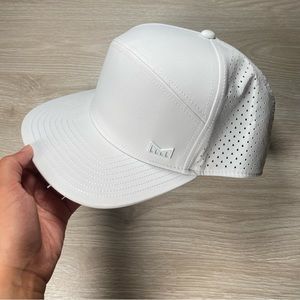 Melin Trenches Hydro Performance SnapBack Hat in White
